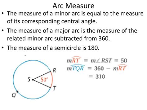 Measuring Arcs